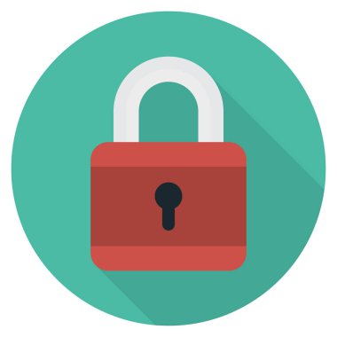 Güvenli & koruma için İş Yönetimi Düz simgesi 