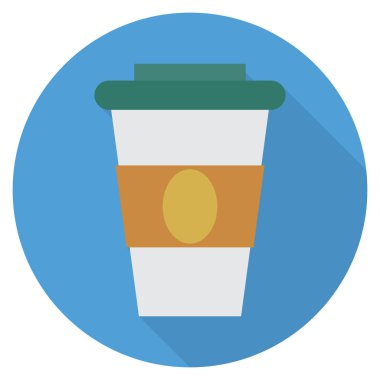 Sıcak & içecek için İş Yönetimi Düz simgesi 