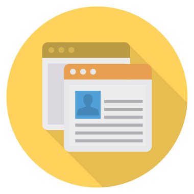 Röportaj & istihdam için İş Yönetimi Düz simgesi