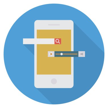 İleti & cep telefonu için İş Yönetimi Düz simgesi