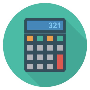 Matematik hesaplamak için İş Yönetimi Düz simgesi