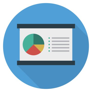 Grafik & raporu için İş Yönetimi Düz simgesi