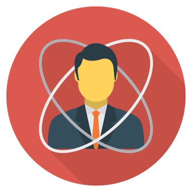 Hesap çalışanı için İş Yönetimi Düz simgesi