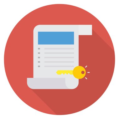 Anahtar & sayfası için İş Yönetimi Düz simgesi