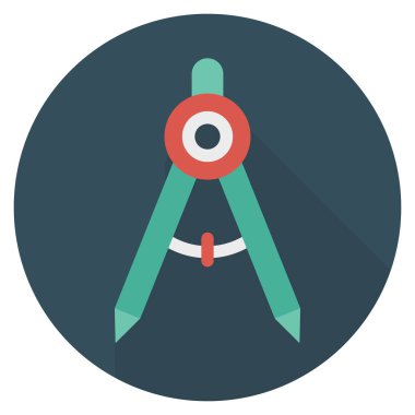 Ölçüm & geometri için İş Yönetimi Düz simgesi 