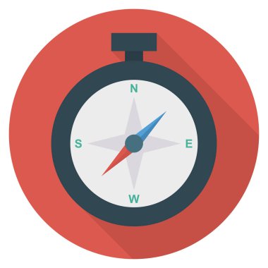 Yön ve seyahat için İş Yönetimi Düz simgesi