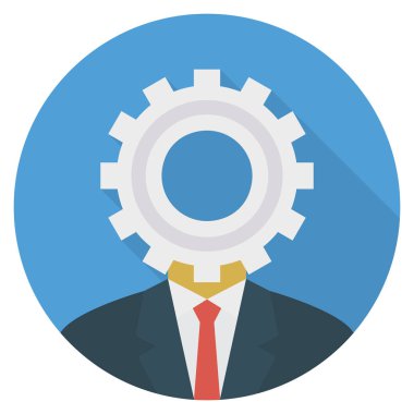 Çalışanları ayarlamak için İşletme Yönetimi Düz simgesi