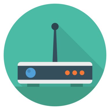 Yönlendirici & ağ geçidi için İş Yönetimi Düz simgesi