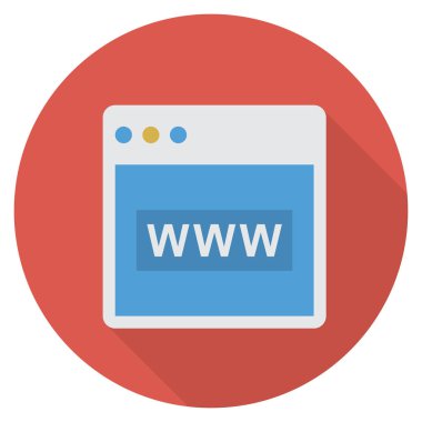 Web sayfası & penceresi için İş Yönetimi Düz simgesi 