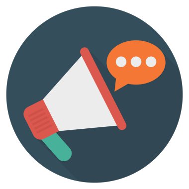 Reklam & pazarlama için İş Yönetimi Düz simgesi 