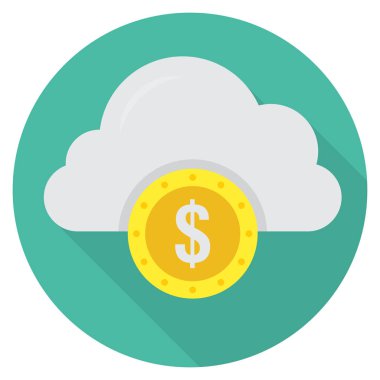 Depolama & doları için İş Yönetimi Düz simgesi 