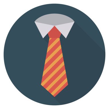 Kravat & elbise için İş Yönetimi Düz simgesi 