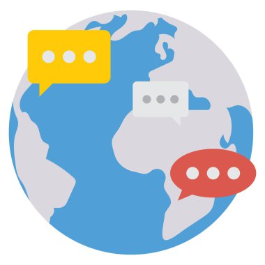 Genel & mesaj için İş Yönetimi Düz simgesi