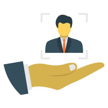 Odaklanma & kullanıcısı için İş Yönetimi Düz simgesi 