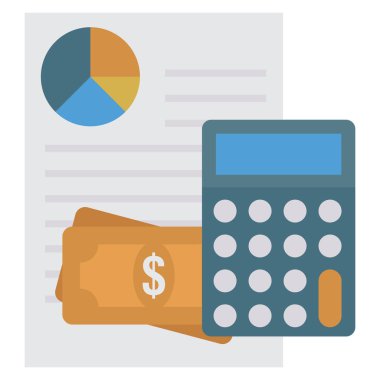 Grafik & raporu için İş Yönetimi Düz simgesi 