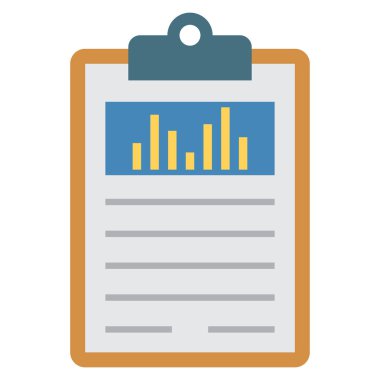Grafik & raporu için İş Yönetimi Düz simgesi 