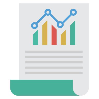 Grafik & raporu için İş Yönetimi Düz simgesi