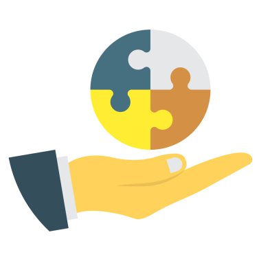 Strateji ve çözüm için İş Yönetimi Düz simgesi 