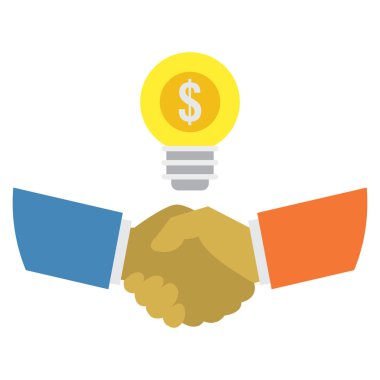 Sözleşme & anlaşması için İş Yönetimi Düz simgesi