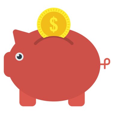 Banka & doları için İş Yönetimi Düz simgesi 