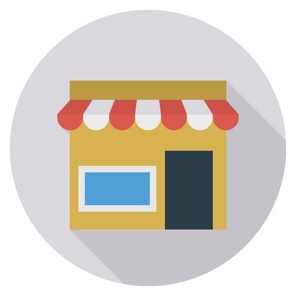 Betriebswirtschaftslehre Flach Icon Für Shop Online — Stockvektor