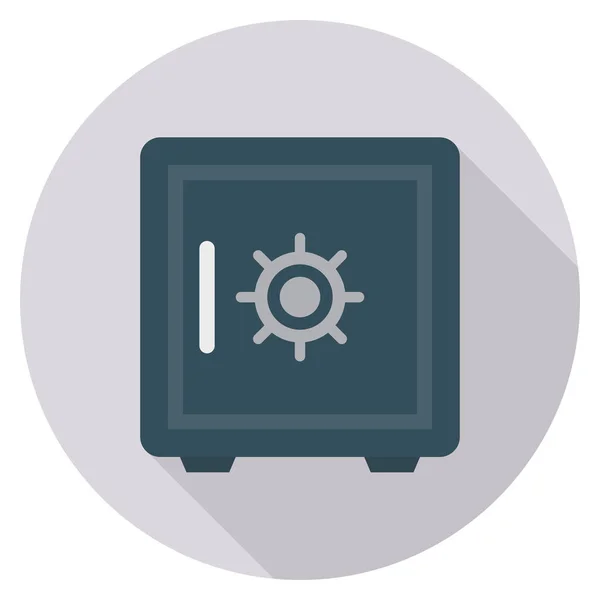 Business Management Flat Icon Voor Locker Bescherming — Stockvector