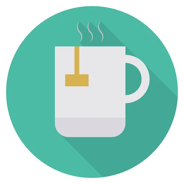 Business Management Icono Plano Taza — Vector de stock