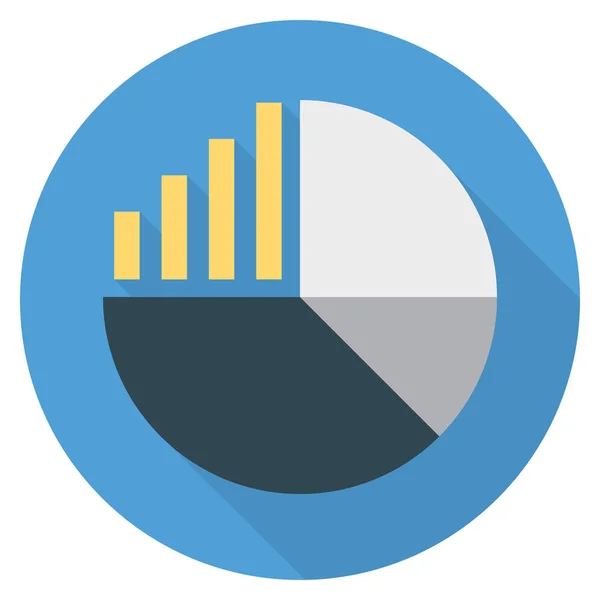 Business Management Ícone Plano Para Aumento Gráfico —  Vetores de Stock