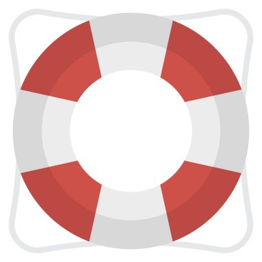 hayat tüp düz simgesi, vektör, illüstrasyon 