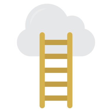 Başarı & bulutu için İş Yönetimi Düz simgesi 