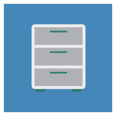 Depolama & kabine için İş Yönetimi Düz simgesi