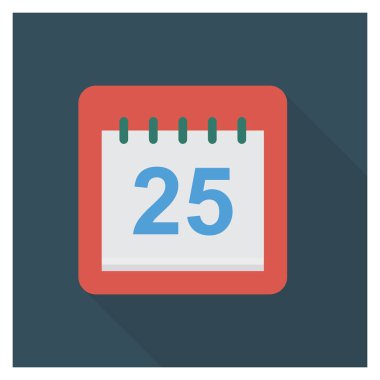 Tarih ve ay için İş Yönetimi Düz simgesi 