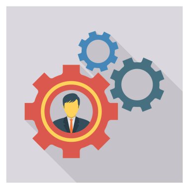 Yönetici & çözüm için İşletme Yönetimi Düz simgesi 