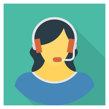 Hizmet & çalışanı için İş Yönetimi Düz simgesi