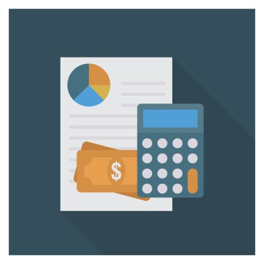 Grafik & raporu için İş Yönetimi Düz simgesi 