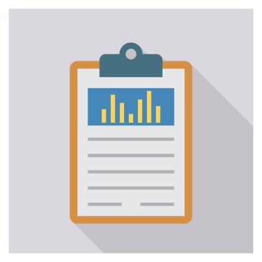 Grafik & raporu için İş Yönetimi Düz simgesi 