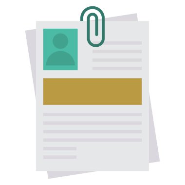 Cv & özgeçmişi için İş Yönetimi Düz simgesi