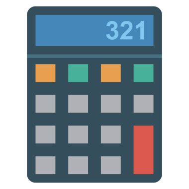 Matematik hesaplamak için İş Yönetimi Düz simgesi