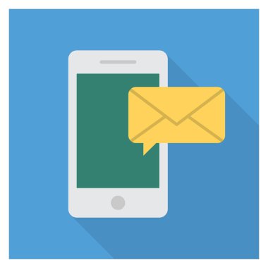 İleti & metni için İş Yönetimi Düz simgesi