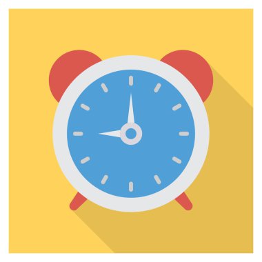 Bitiş tarihi ve anımsatıcı için İş Yönetimi Düz simgesi 