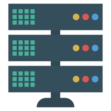Veritabanı & depolama için İş Yönetimi Düz simgesi 