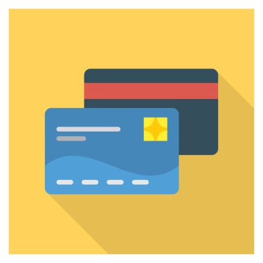 Kart & banka kartı için İşletme Yönetimi Düz simgesi 