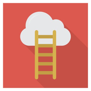 Başarı & bulutu için İş Yönetimi Düz simgesi 