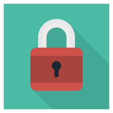 Güvenli & koruma için İş Yönetimi Düz simgesi 