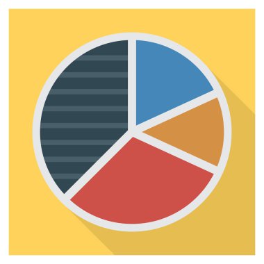 Grafik ve istatistikler için İş Yönetimi Düz simgesi 