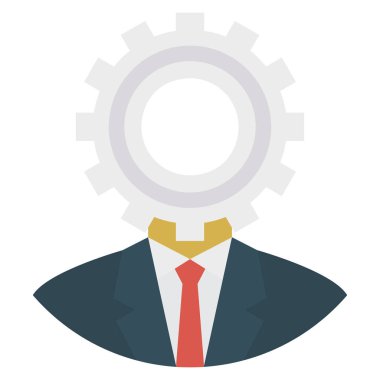 Çalışanları ayarlamak için İşletme Yönetimi Düz simgesi