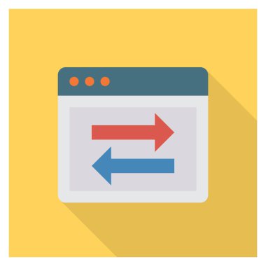 Web sitesi ve tarayıcı için İş Yönetimi Düz simgesi 