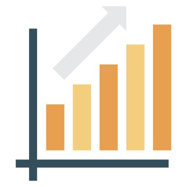 Grafiği & yükseltmek için İş Yönetimi Düz simgesi 