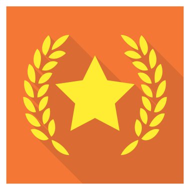 Yıldız & rozeti için İş Yönetimi Düz simgesi 