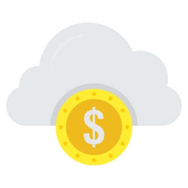 Depolama & doları için İş Yönetimi Düz simgesi 